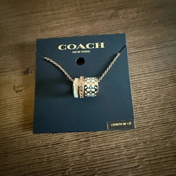 COACH Signature Enamel Necklace - Picture 5 of 7